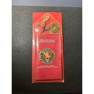 Vintage 1991 Official Nascar Winston Cup Fact Book With Keychain